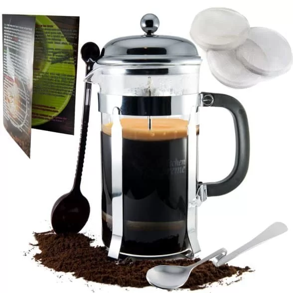 Kitchen Supreme French Coffee TeaMaker bundle — hands-on press brewing review