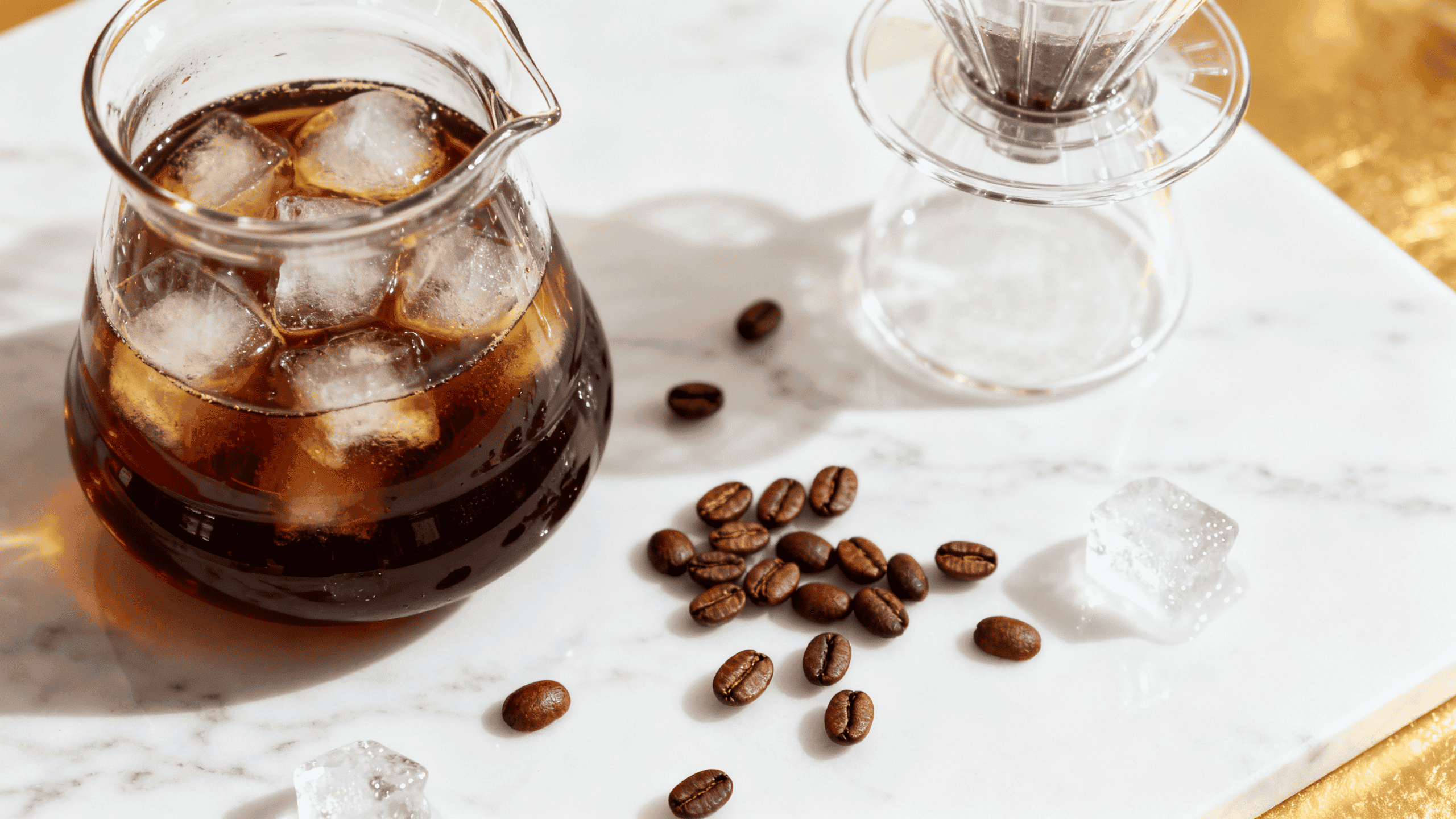 Step-by-step guide showing how is cold brew coffee made with coarse grind and slow steep