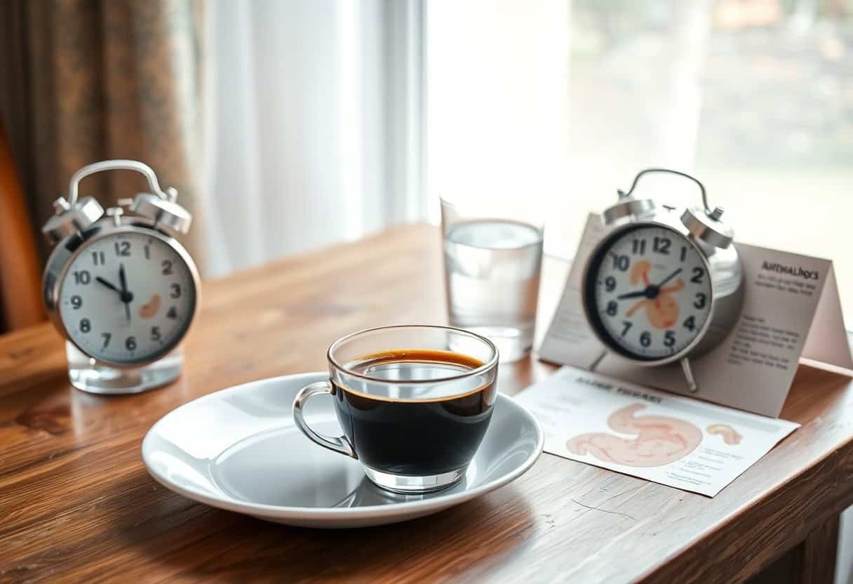 empty stomach coffee — gut and cortisol effects