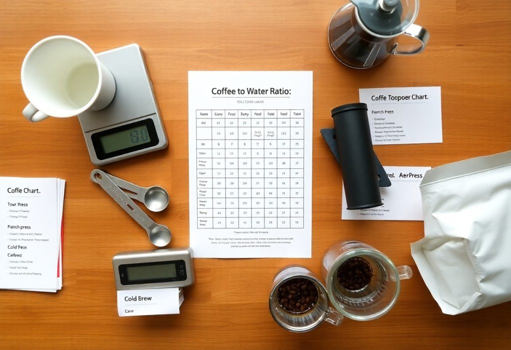 coffee to water ratio chart rjd
