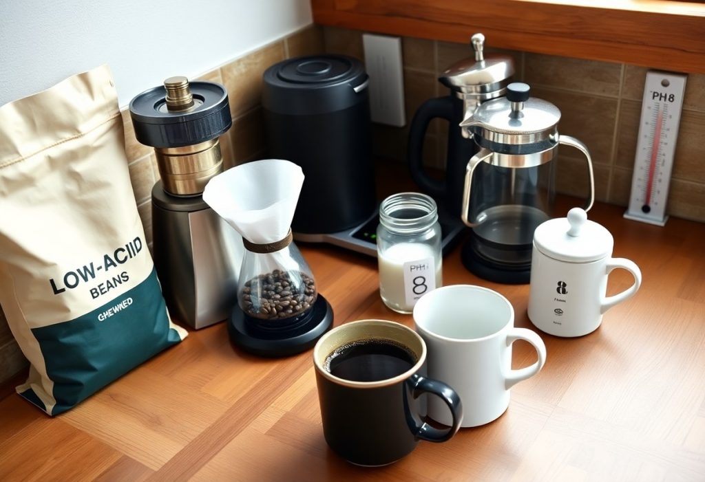 reduce coffee acidity bean brew water ckr